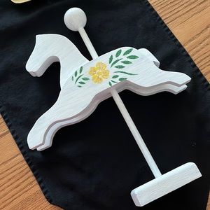 ⚠️Painted oak carousel horse
